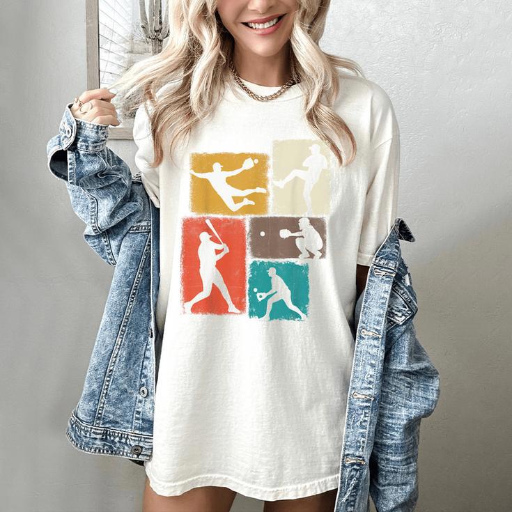 Baseball Player Collage Men Kids Coach Youth Boys Women's Comfort Colors T-Shirt