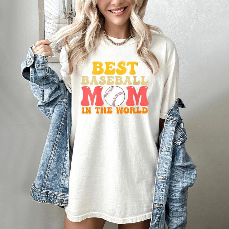 Best Baseball Mom In The World Baseball Women's Comfort Colors T-Shirt
