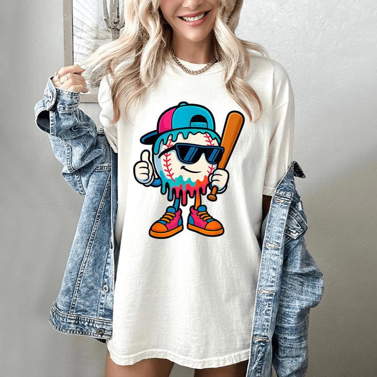 Cool Baseball Drip For Boys Ice Cream Drip Baseball Kids Women's Comfort Colors T-Shirt