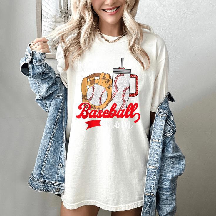 Hot Mess Always Stressed Baseball Mom Women's Comfort Colors T-Shirt