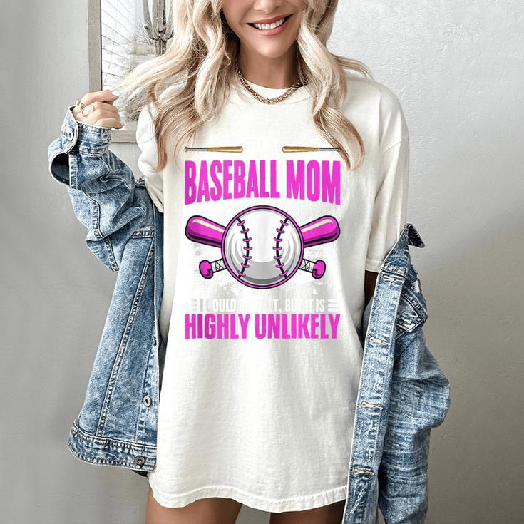I'm A Baseball Mom Baseball Pitcher Catcher Baseball Player Women's Comfort Colors T-Shirt
