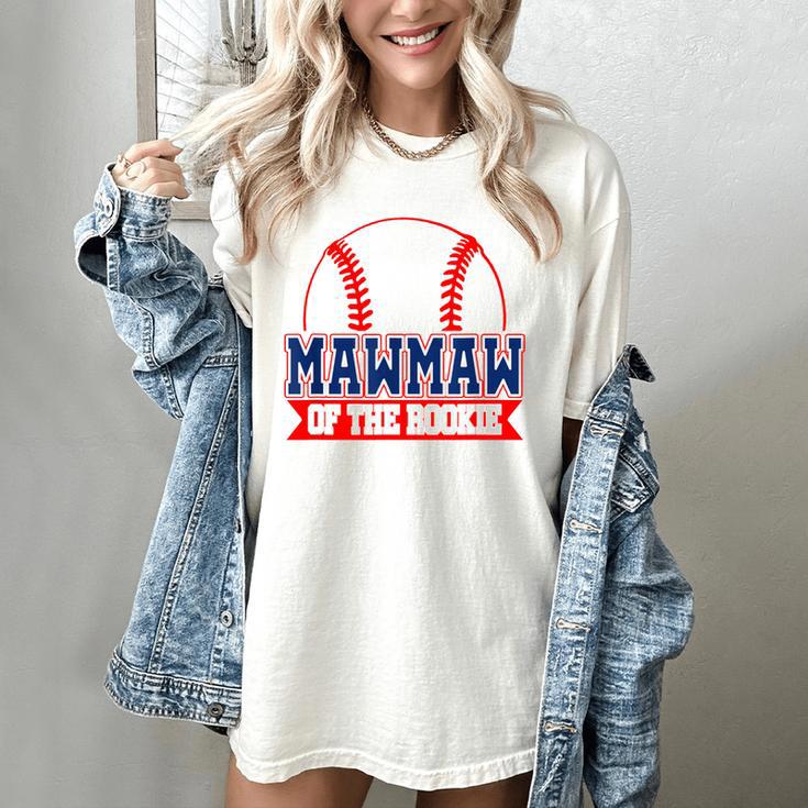 Mawmaw Rookie Of Year 1st Birthday Baseball Theme Matching Women's Comfort Colors T-Shirt