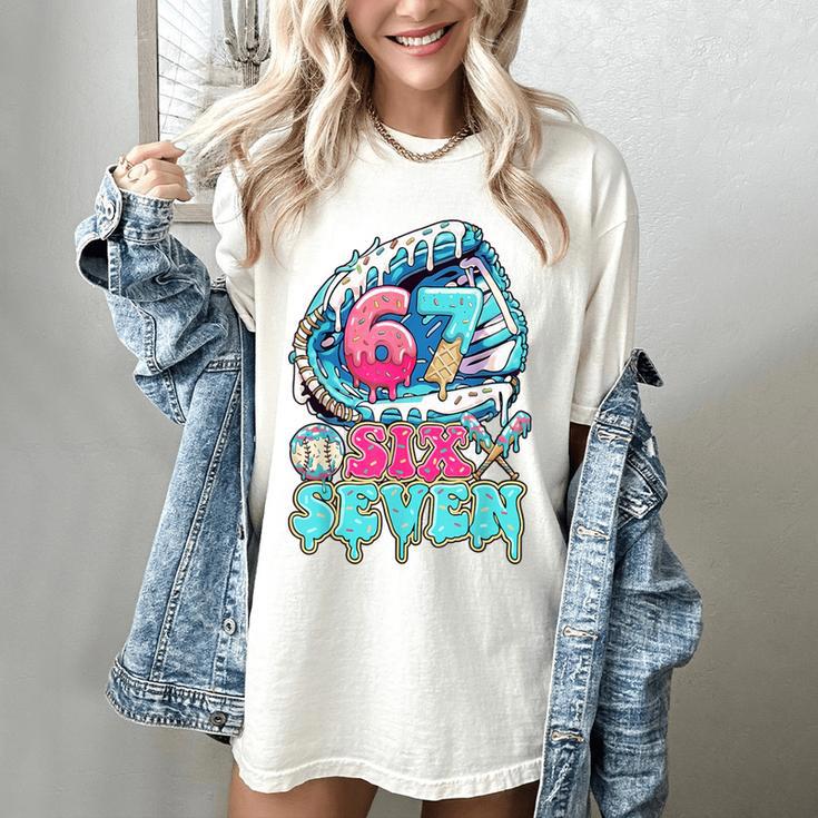 Six Seven 67 Ice Cream Drip Baseball For Boy Kids Youth Women's Comfort Colors T-Shirt