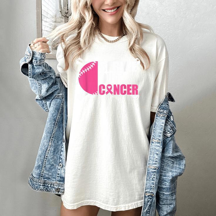 Strike Out Cancer Breast Cancer Awareness Baseball Warrior Women's Comfort Colors T-Shirt