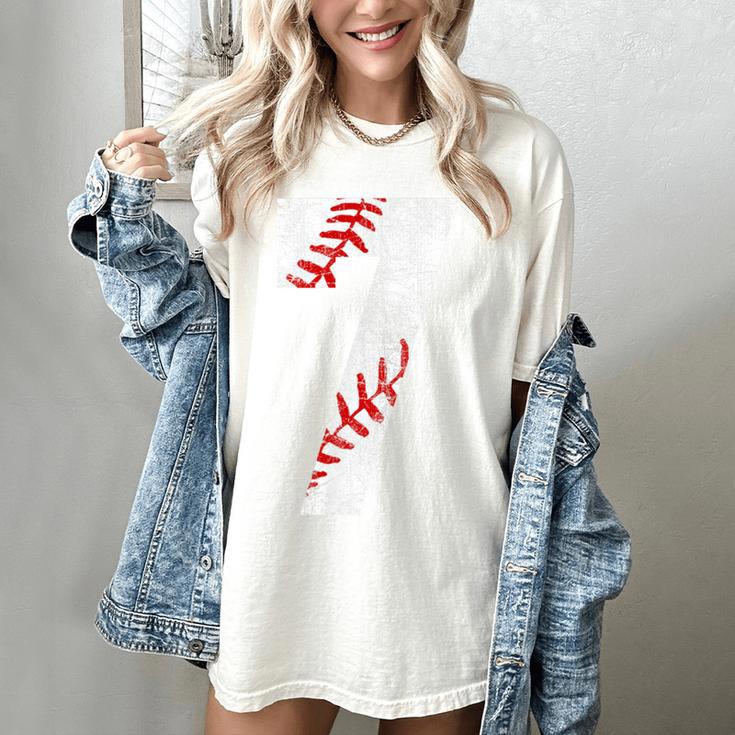 Vintage Baseball Mom 7 Jersey Baseball Favorite Player Women's Comfort Colors T-Shirt