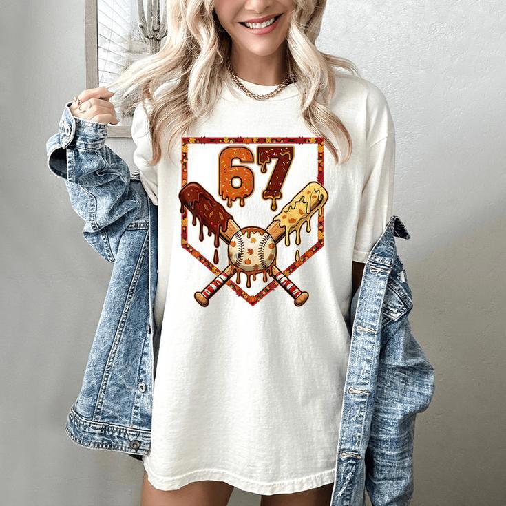 67 Baseball Drip Thanksgiving Six Seven Boys Teens Kids Women's Comfort Colors T-Shirt
