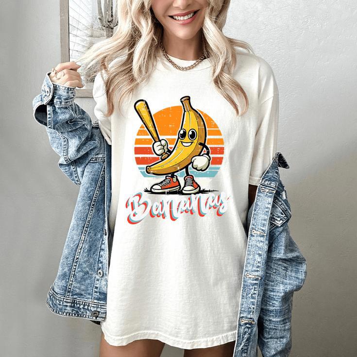 Bananas Baseball Sunset Retro Fruit Sports Boys Kids Men Premium Tri-Blend Women's Comfort Colors T-Shirt