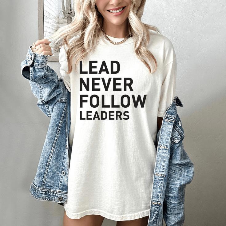 Baseball Lead Never Follow Leaders Team Captain Leadership Premium Tri-Blend Women's Comfort Colors T-Shirt