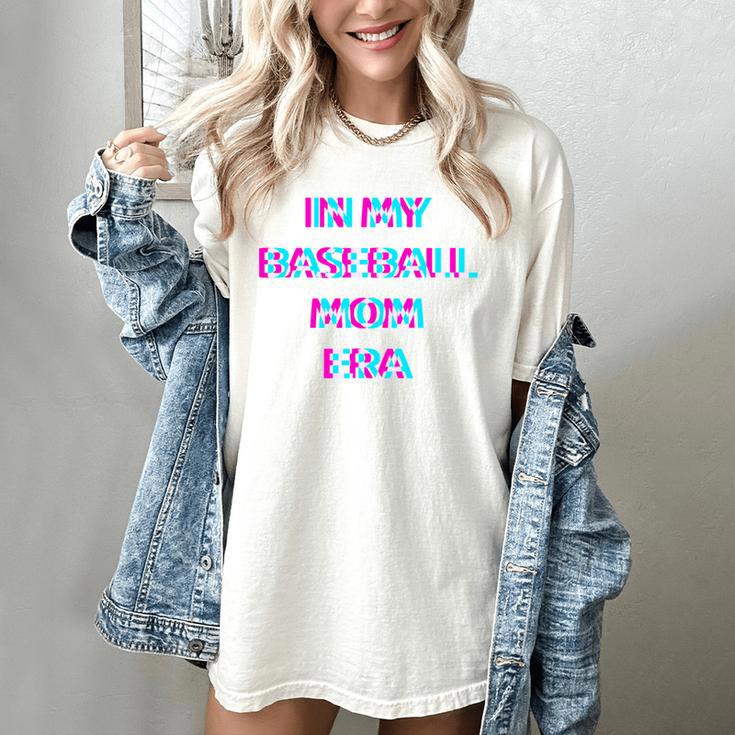 In My Baseball Mom Era 80s Retro Style Women's Comfort Colors T-Shirt