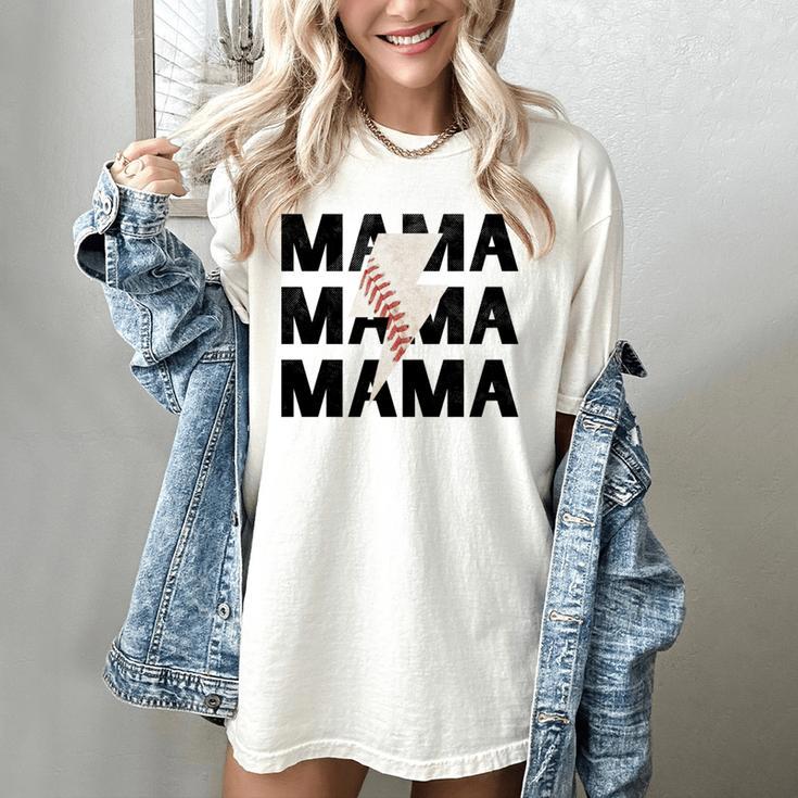Baseball Mom Game Day Baseball Season Gameday Sports Mama Women's Comfort Colors T-Shirt
