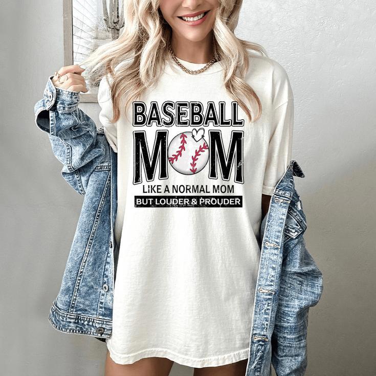 Baseball Mom Not Like a Normal Mom Baseball Mama Women's Comfort Colors T-Shirt