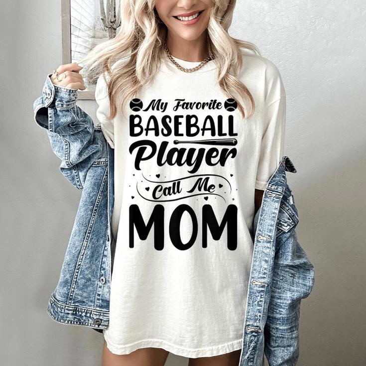 Baseball Mom Women Girls Daughter Mother Baseball Player Women's Comfort Colors T-Shirt