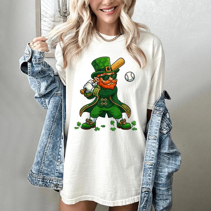 Baseball St Patricks Day Leprechaun Boys Girls Men Women Women's Comfort Colors T-Shirt