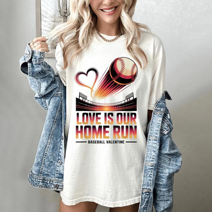 Baseball Valentine Forever On Deck For You Women's Comfort Colors T-Shirt