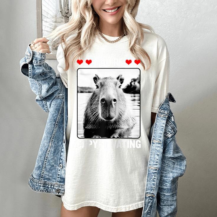 Capybara Love Valentines Day Cute Animal Hearts Raglan Baseball Tee Women's Comfort Colors T-Shirt