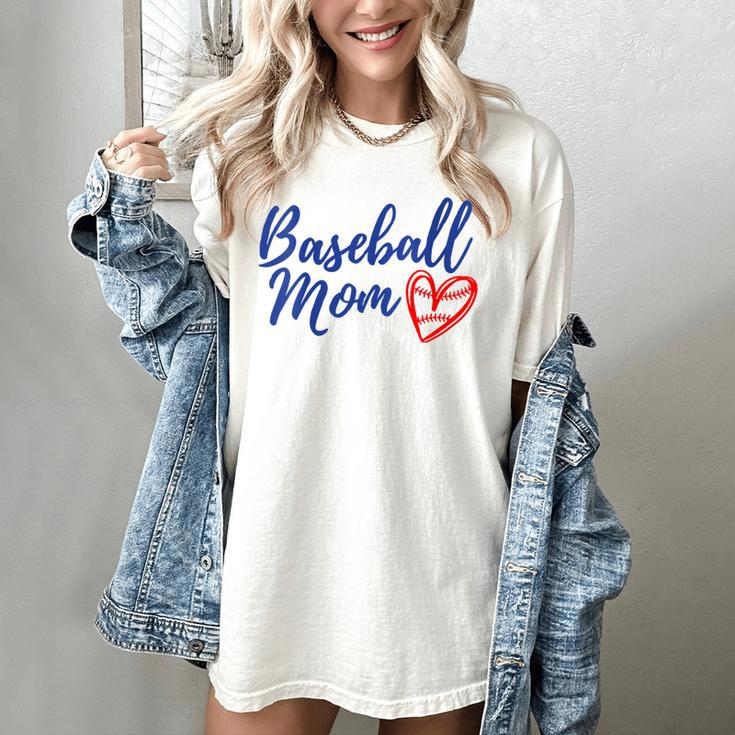 Cute Baseball Mom Heart Matching Mama Mother's Day Women's Women's Comfort Colors T-Shirt