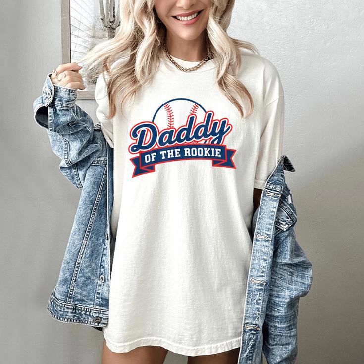 Dad Daddy Of The Rookie Baseball Women's Comfort Colors T-Shirt