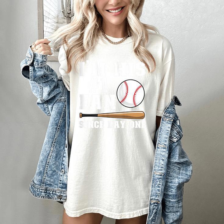 I'm His 1 Fan Since Day One Baseball Mom Women's Comfort Colors T-Shirt