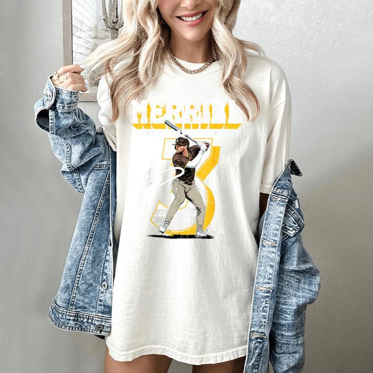 Jackson Merrill San Diego MLB Baseball Player MLBJME201M Women's Comfort Colors T-Shirt