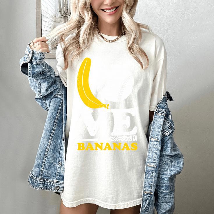 Love Bananas Banana Baseball Women's Comfort Colors T-Shirt