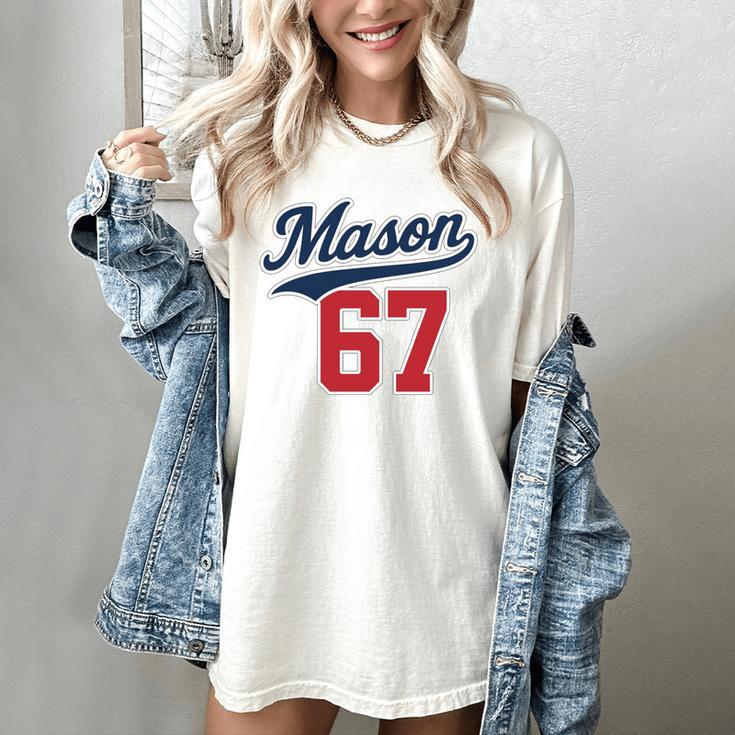 Mason 67 Jersey Baseball Men Women Boys Girls Number 6 7 Women's Comfort Colors T-Shirt