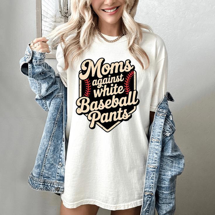 Moms Against Baseball Pants Baseball Mom Premium Tri-Blend Women's Comfort Colors T-Shirt