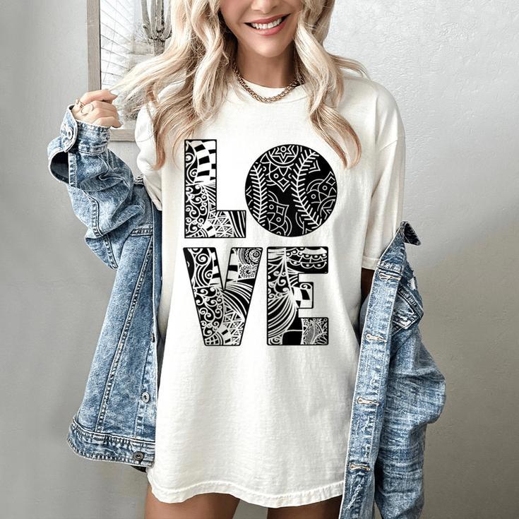 Women's Baseball Softball Baseball Mom LOVE Baseball Women's Comfort Colors T-Shirt