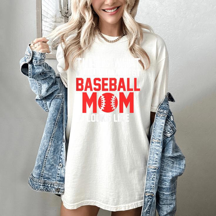 This Is What World's Greatest Baseball Mom Baseball Women's Comfort Colors T-Shirt