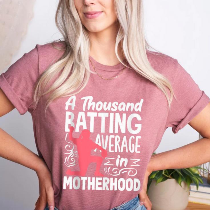 Baseball Mom Heart Ball Graphic Mother's Day Women's Heather T-Shirt