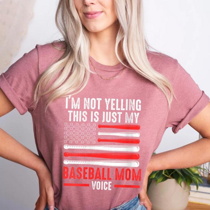 I'm Not Yelling This Is Just My Baseball Mom Voice Sport Women's Heather T-Shirt