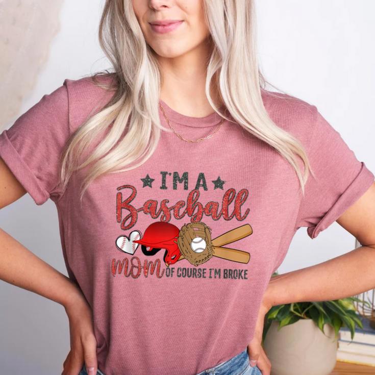 Ball Mom I'm A Baseball Mom Baseball Mom Women's Heather T-Shirt