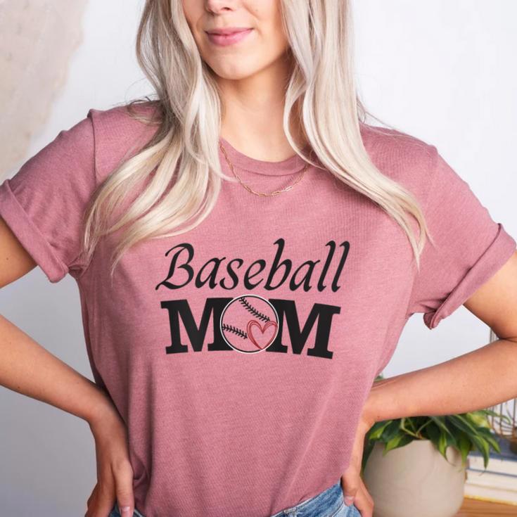 Baseball Mom Mother`s Day Women's Heather T-Shirt