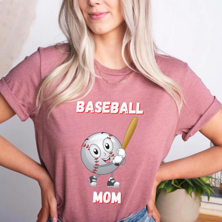 Baseball Mom Sports Quote Women's Heather T-Shirt Baseball Mom Sports Quote Women's Heather T-Shirt