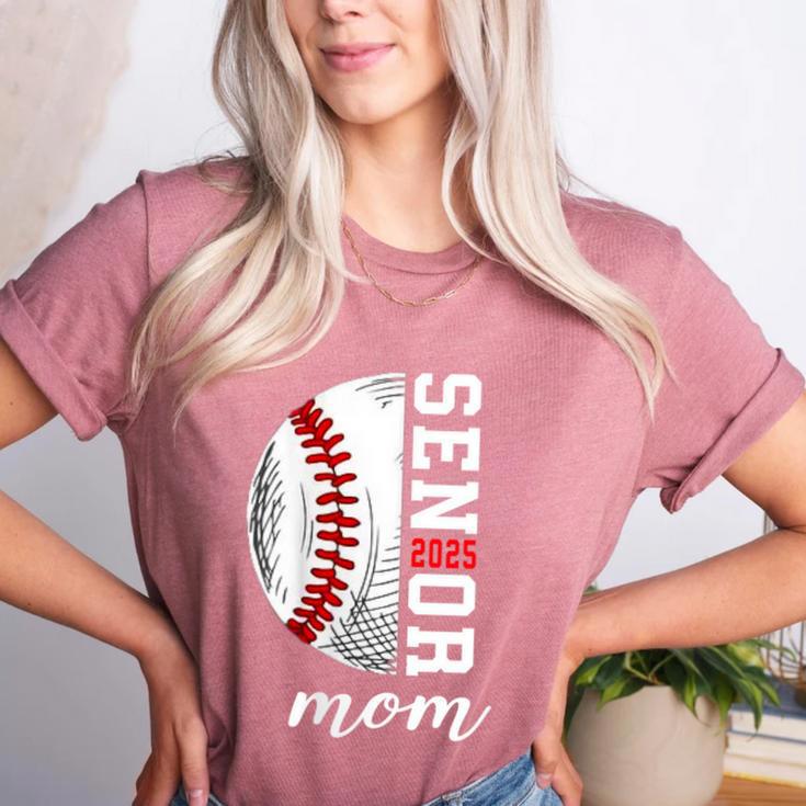 Class Of 2025 Senior 2025 Baseball Mom 2025 Women's Heather T-Shirt Class Of 2025 Senior 2025 Baseball Mom 2025 Women's Heather T-Shirt