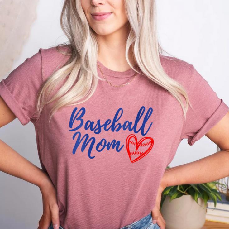 Cute Baseball Mom Heart Matching Mama Mother's Day Women's Women's Heather T-Shirt Cute Baseball Mom Heart Matching Mama Mother's Day Women's Women's Heather T-Shirt
