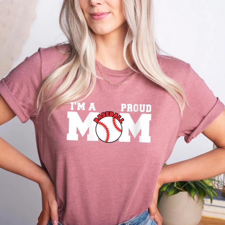 I'm A Proud Mom Baseball Mom Women's Heather T-Shirt I'm A Proud Mom Baseball Mom Women's Heather T-Shirt