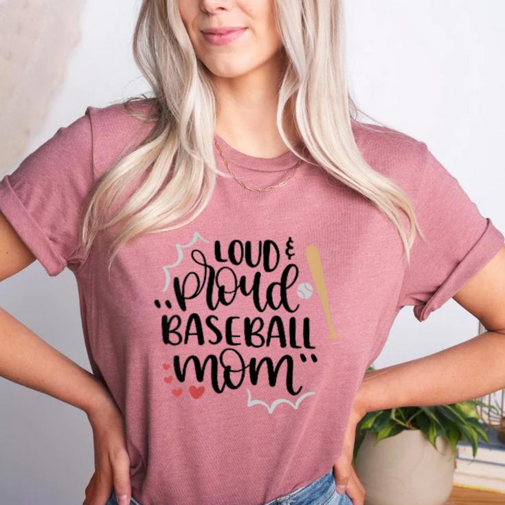 Loud & Proud Baseball Mom Women's Heather T-Shirt Loud & Proud Baseball Mom Women's Heather T-Shirt