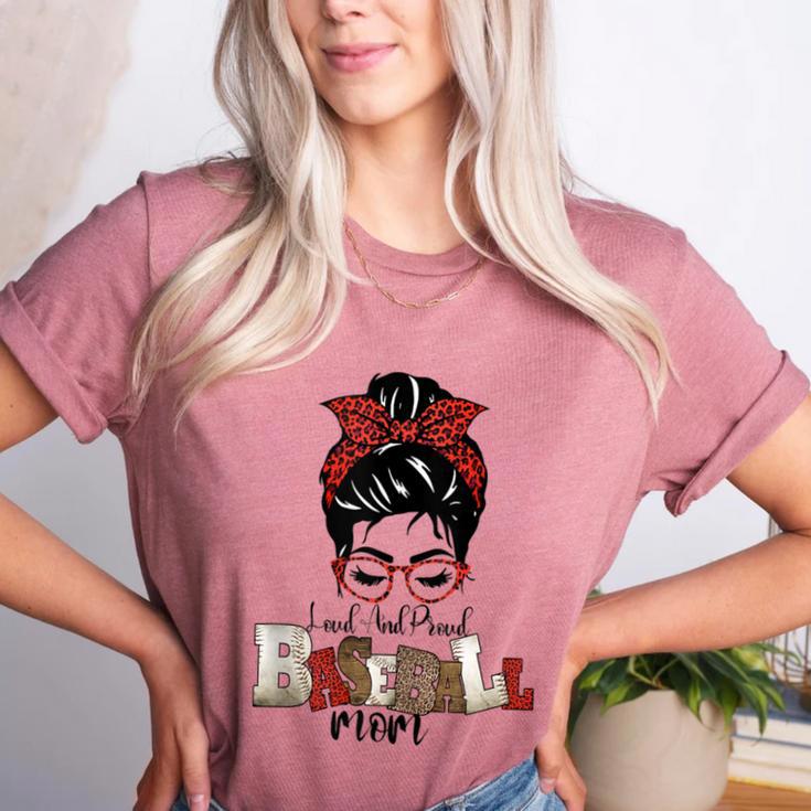 Loud And Proud Baseball Mom Women's Heather T-Shirt