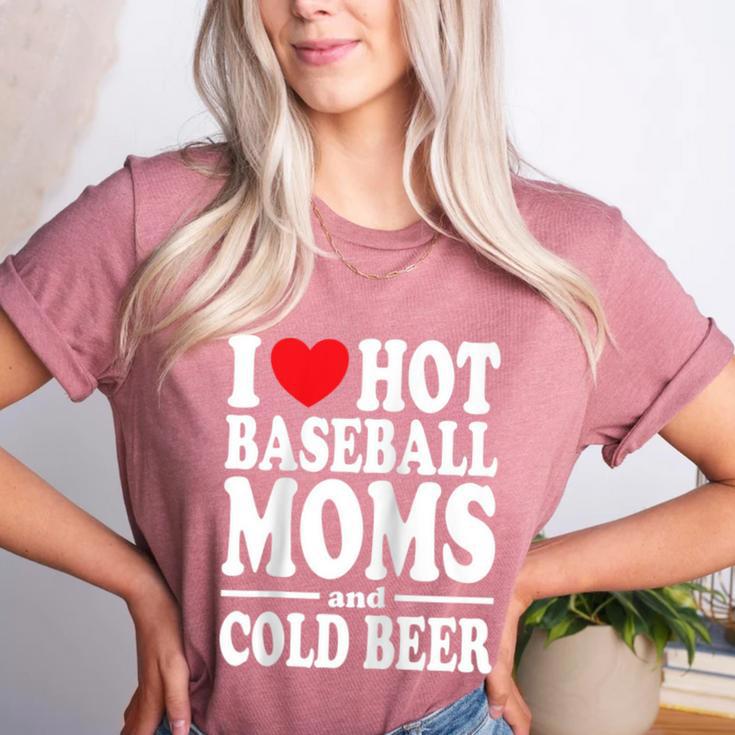 I Love Heart Hot Baseball Moms And Cold Beer Raglan Baseball Tee Women's Heather T-Shirt I Love Heart Hot Baseball Moms And Cold Beer Raglan Baseball Tee Women's Heather T-Shirt