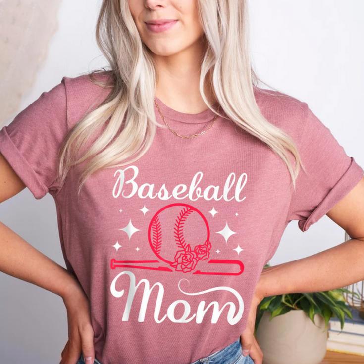 Mommy Baseball Mom Women's Heather T-Shirt Mommy Baseball Mom Women's Heather T-Shirt