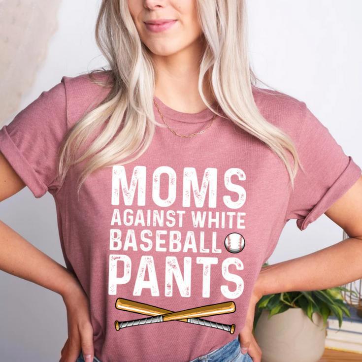 Moms Against Baseball Pants Softball Baseball Mom Women's Heather T-Shirt Moms Against Baseball Pants Softball Baseball Mom Women's Heather T-Shirt