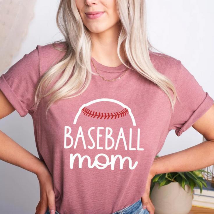 Proud Baseball Mom Era Baseball Game Day T-Ball Mom Son Women's Heather T-Shirt Proud Baseball Mom Era Baseball Game Day T-Ball Mom Son Women's Heather T-Shirt
