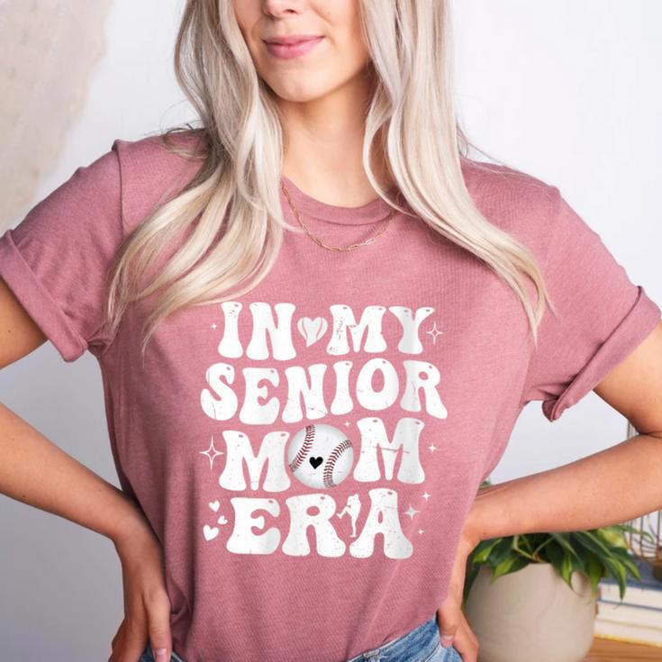 In My Senior Mom Era Class Of 2024 Groovy Baseball Mom Life Women's Heather T-Shirt In My Senior Mom Era Class Of 2024 Groovy Baseball Mom Life Women's Heather T-Shirt