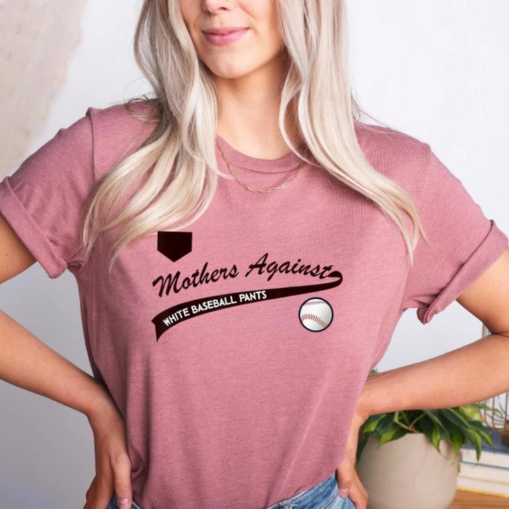 Baseball Mom Mothers Against Baseball Pants Women's Heather T-Shirt