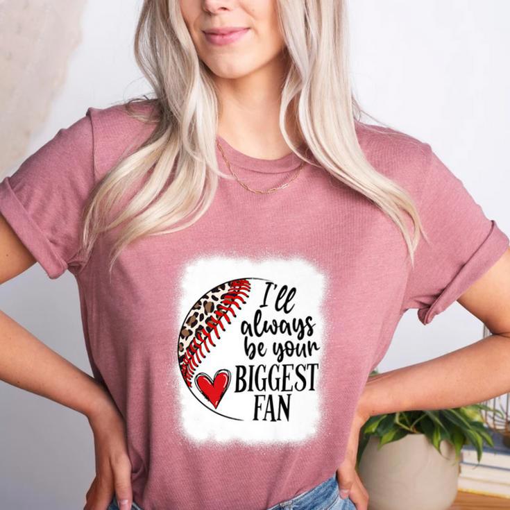 I'Ll Always Be Your Biggest Fan Baseball Mom s Premium Women's Heather T-Shirt