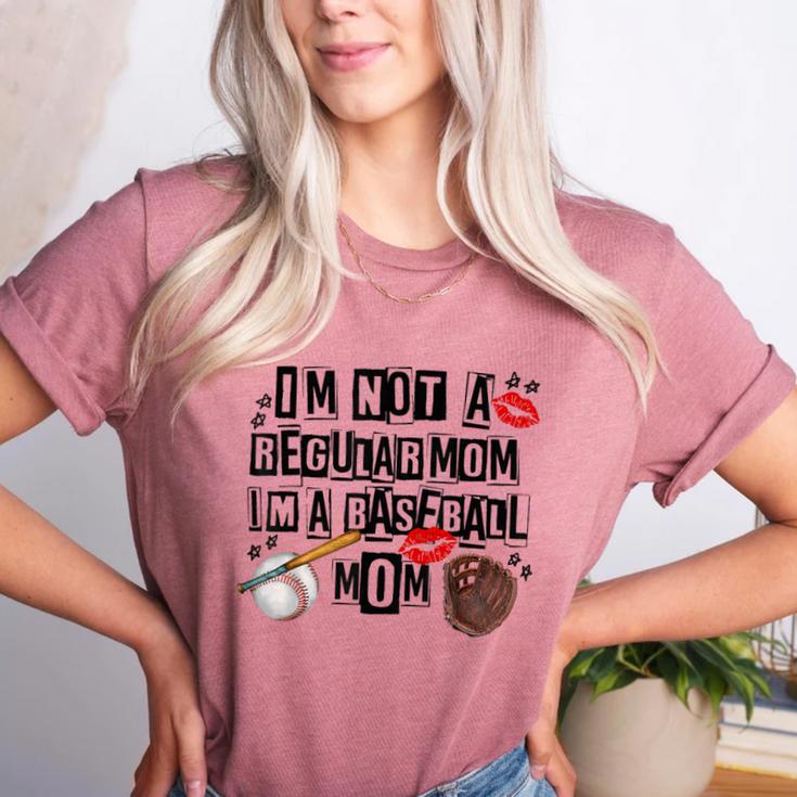 I'm Not A Regular Mom I'm A Baseball Mom Mother's Day Women's Heather T-Shirt