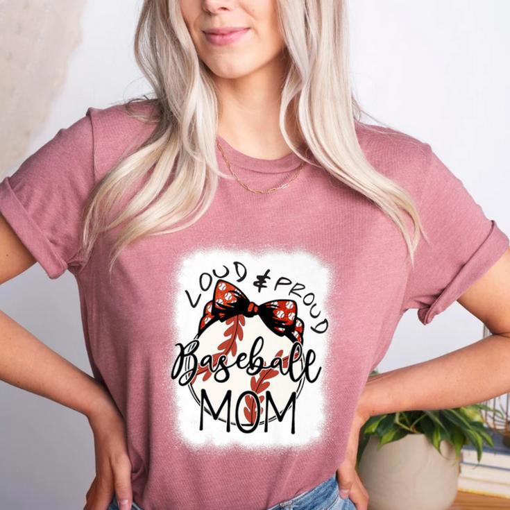 Loud Proud Baseball Mom Mommy  Premium Women's Heather T-Shirt