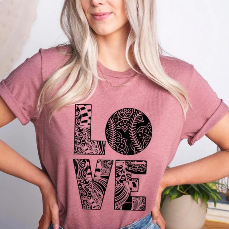Women's Baseball Softball Baseball Mom LOVE Baseball Women's Heather T-Shirt