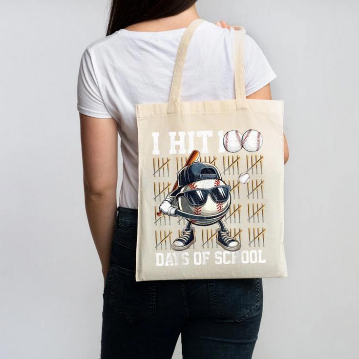 100 Days Of School Boys Kids 100th Day Balls Baseball Kids Canvas Tote Bag