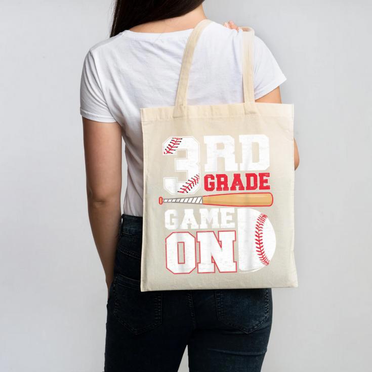 3rd Grade Game On Back To School Baseball Boy Third Grade Canvas Tote Bag